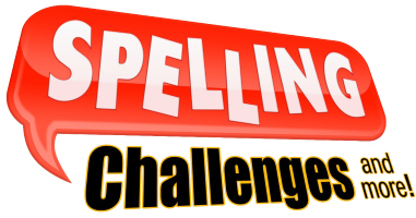 Spelling Challenges title screen for Nintendo DS